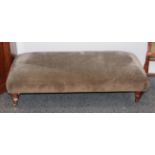 A modern oversized footstool, 120cm by 60cm