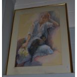 Josephine Graham (Contemporary) Scottish, ''Josephine Resting'', signed and dated (19)78, pastel,