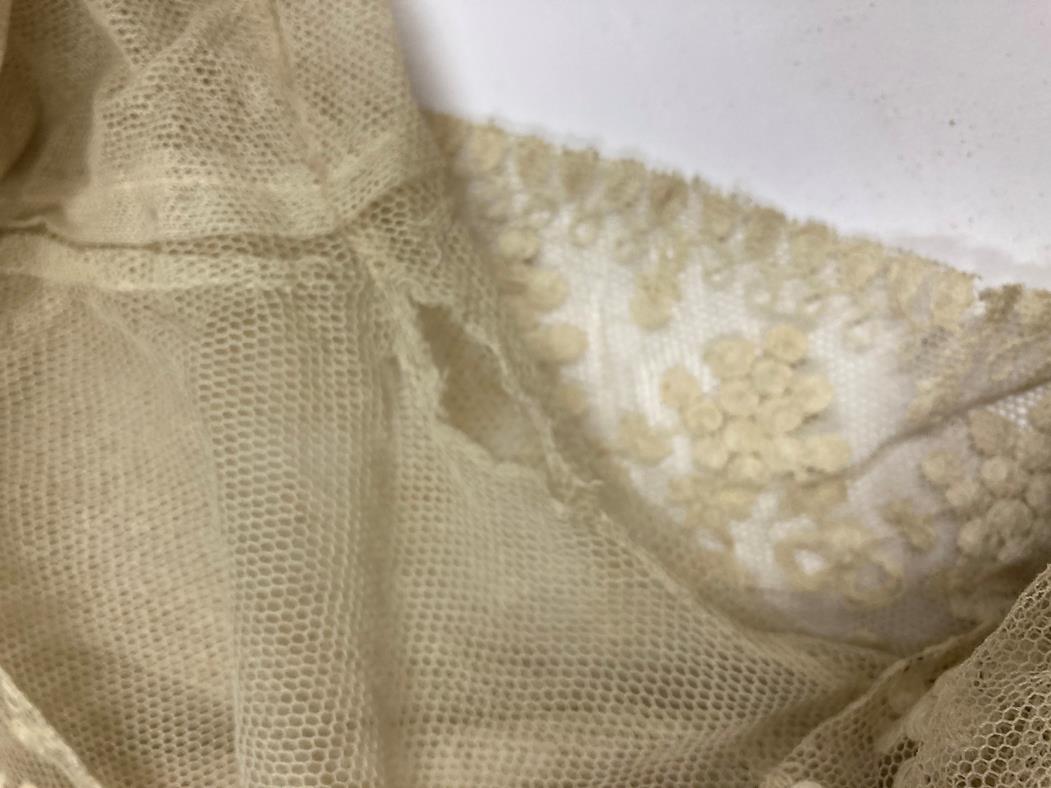 Assorted Lace Costume Accessories and Other Items, comprising toddler's cream silk dress, another in - Image 4 of 13