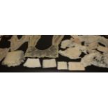 Assorted Late 19th/Early 20th Century Lace, comprising Maltese and tape lace collars, cuffs,