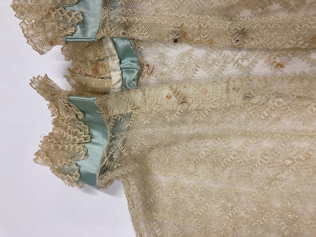 Assorted Lace Costume Accessories and Other Items, comprising toddler's cream silk dress, another in - Image 8 of 13