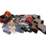 Assorted Silk and Other Scarves, comprising Aquascutum checked silk scarves, Beckford Mills, Jaeger,