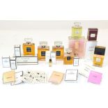 Chanel Dummy Factice and Scent Bottles, comprising four small graduated Coco Chanel dummy factice