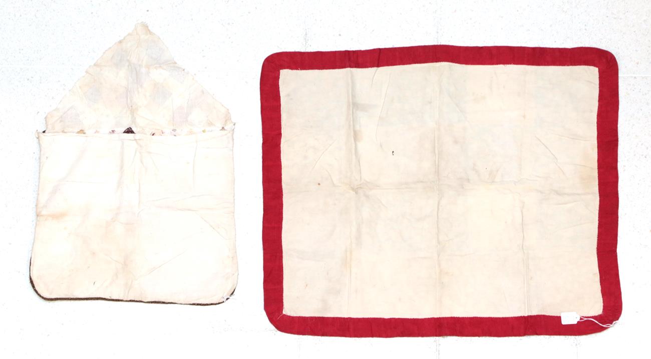 Late 19th Century Bedding and Accessories, comprising a patchwork pyjama case of envelope form, - Image 2 of 5