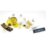 Guerlain Glass Dummy Factices and Scents, comprising two Mitsouki bottles, a smaller bottle of