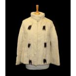 Circa 1950s J Bryer of Harrogate Ermine Evening Jacket, with long sleeves, collar and hung with