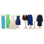 Assorted 1930-60s Clothing, comprising a Capstick and Hamer Bradford white rabbit shoulder cape with