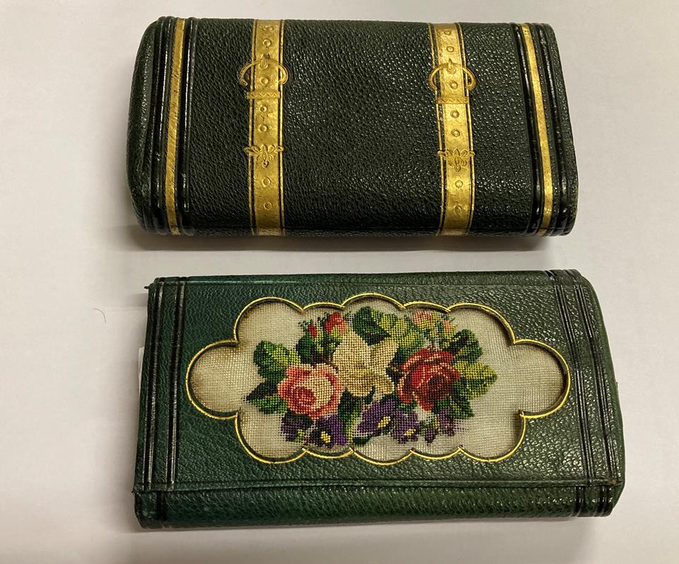 A Group of Decorative Victorian Cases, comprising a leather mounted case with gilt metal hinged - Image 2 of 6