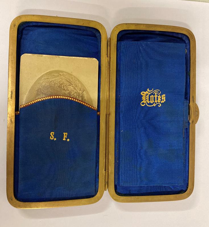 A Group of Decorative Victorian Cases, comprising a leather mounted case with gilt metal hinged - Image 6 of 6