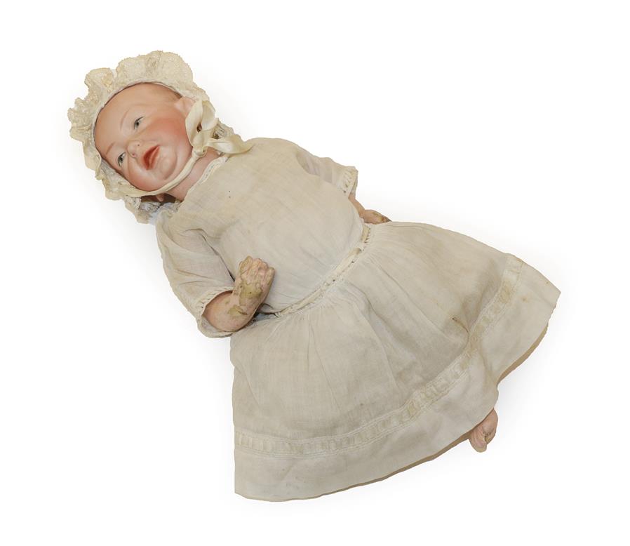 Kammer & Reinhardt '28' '100' Bisque Character Baby Doll, painted and moulded hair and eyes,