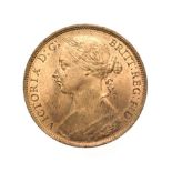 Victoria, 1888 Penny. ''Bun head'' type. Obv:12, laureate and draped bust left, hair tied in a