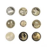Royal Mint, 50th Anniversary of World War II, International Silver Proof Coin collection comprised