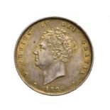 George IV, 1826 Shilling. Obv: Bare head of George IV left. Rev: Lion on crown. S. 3812. Good