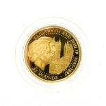 Guernsey, 1997 Gold Proof Twenty Five Pounds. 8.43g 22ct gold. Obv: Third crowned portrait of