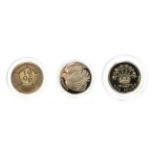 Elizabeth II, 3 x Silver Proof Piedfort Coins consisting of: 1995 'second world war' piedfort £2,
