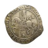 Charles I, 1643 Halfcrown. 14.33g, 36.3mm, 8h. Bristol mint, mintmark BR. Obv: Charles I on