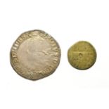 Charles I, 1636 - 1638 Shilling. 5.91g, 31.5mm, 12h. Tower Mint under king, mintmark tun. Obv: Large