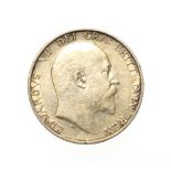 Edward VII, 1905 Shilling. Obv: Bare head right. Rev: Lion on crown, 19-05 either side. S. 3982. A