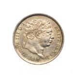 George III, 1817 Shilling. Obv: Laureate head right. Rev: Crowned shield in garter. S. 3790.