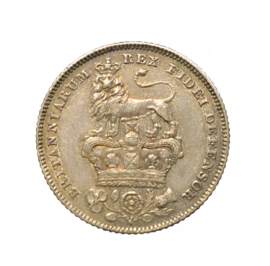 George IV, 1826 Sixpence. Obv: Bare head of George IV left. Rev: Lion on crown. S. 3815. - Image 2 of 2
