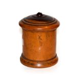 A 19th century treen string dispenser, 16cm high