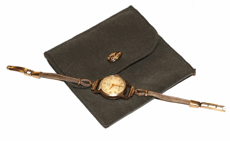 A ladies 9 carat gold wristwatch signed Rolex, Precision, with a later 9 carat gold attached