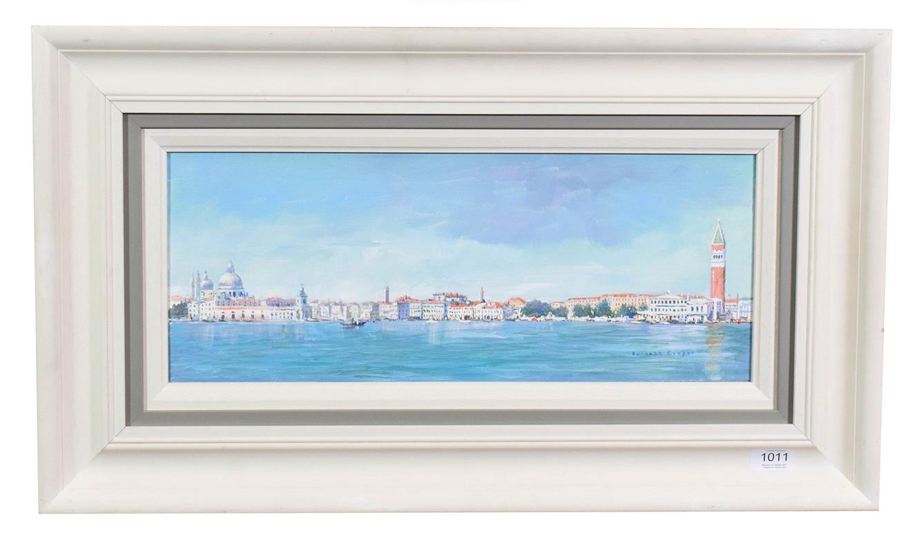 Hilary Burnett Cooper (Contemporary) ''Venice Panorama'' Signed, acrylic on canvas, 29.5cm by 50cm