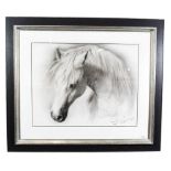 Steven Smith (Contemporary) ''Horse Study IV'' Signed, pencil, 56cm by 72cm Artist's Resale Rights/