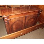 A 19th century mahogany chiffonier, 118cm by 39cm by 92cm (a.f.)