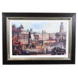 Christian Hook (Contemporary) ''Trafalgar Square'' Signed and numbered 66/295, giclee print on