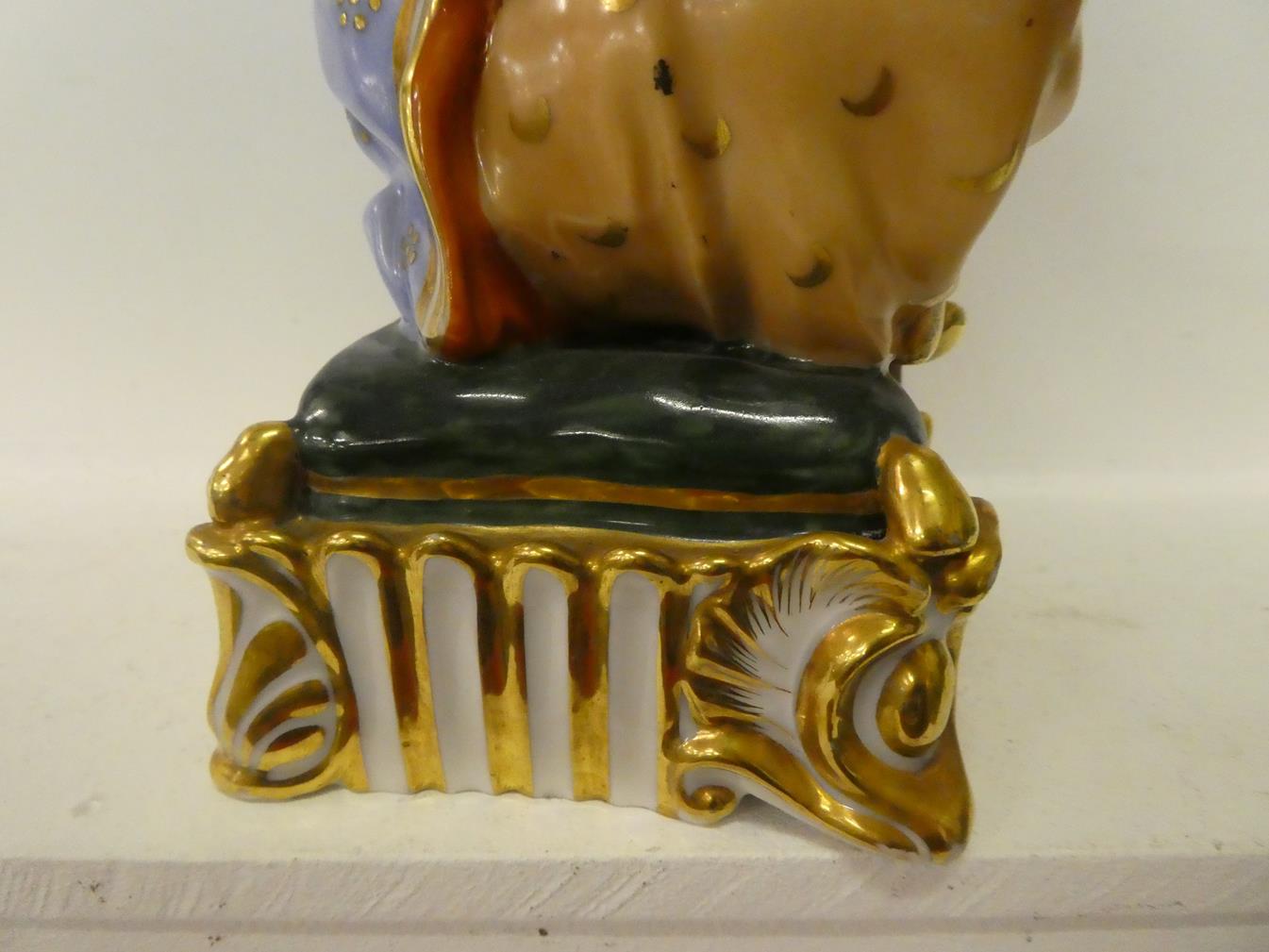 A pair of Paris porcelain figures formed as a seated Turk and his companion, raised in gilt Rococo - Image 26 of 27