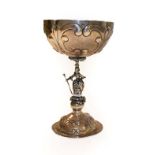 A German silver goblet, by Neresheimer, Hanau, with English Import marks for Berthold Muller,