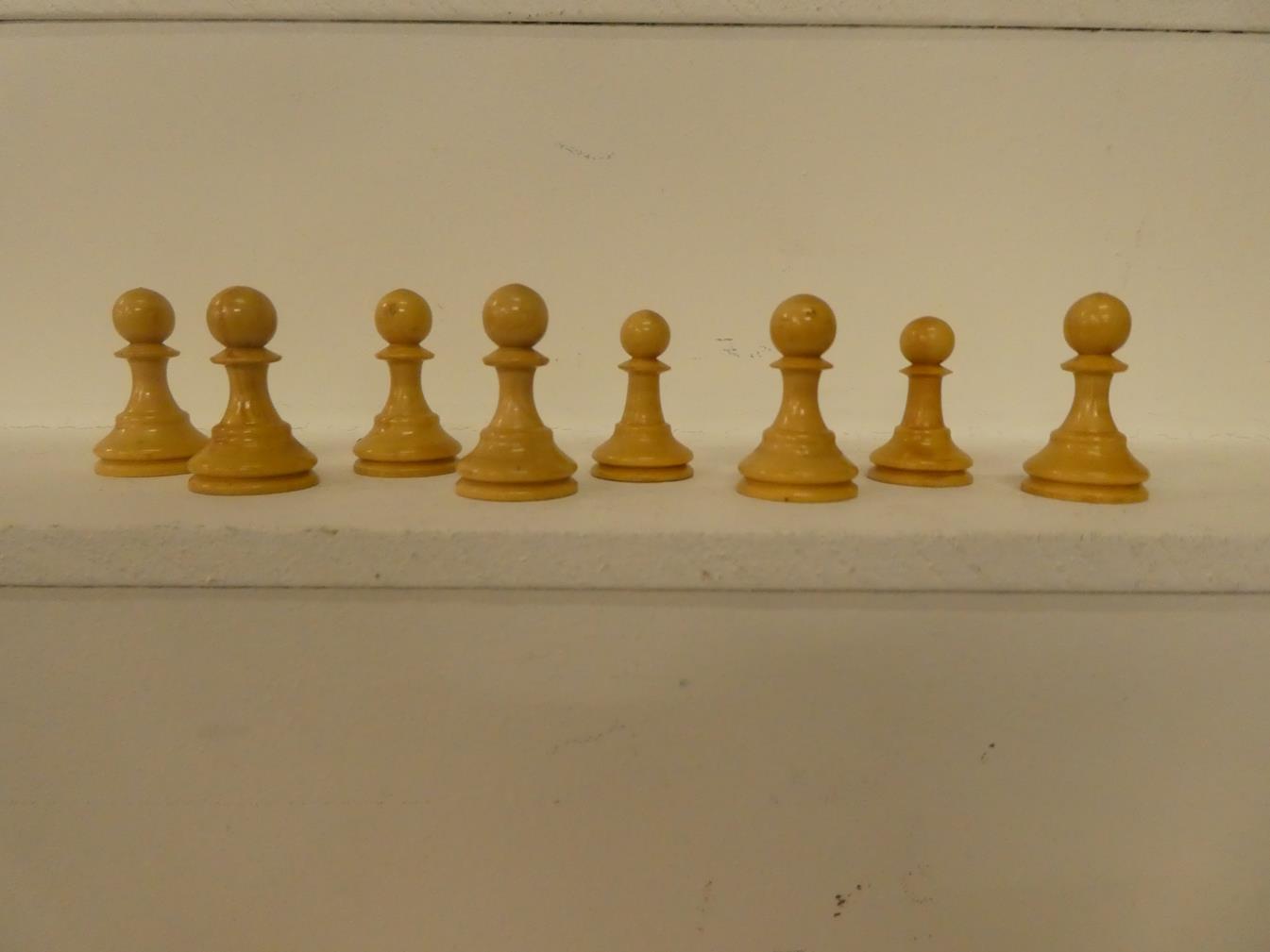 A mid 20th century games compendium, chess set in box, together with two bezique cabinets, one - Image 10 of 33