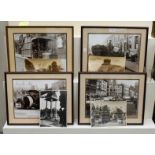 Four loose original monochrome photographs, four unframed depicting ancient buildings in India, 21cm