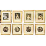 A quantity of decorative prints to include portraits after Joshua Reynolds and Thomas Lawrence (8)