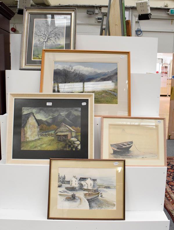 A quantity of late 19th / 20th century oils, watercolours and mixed media works, to include Janice