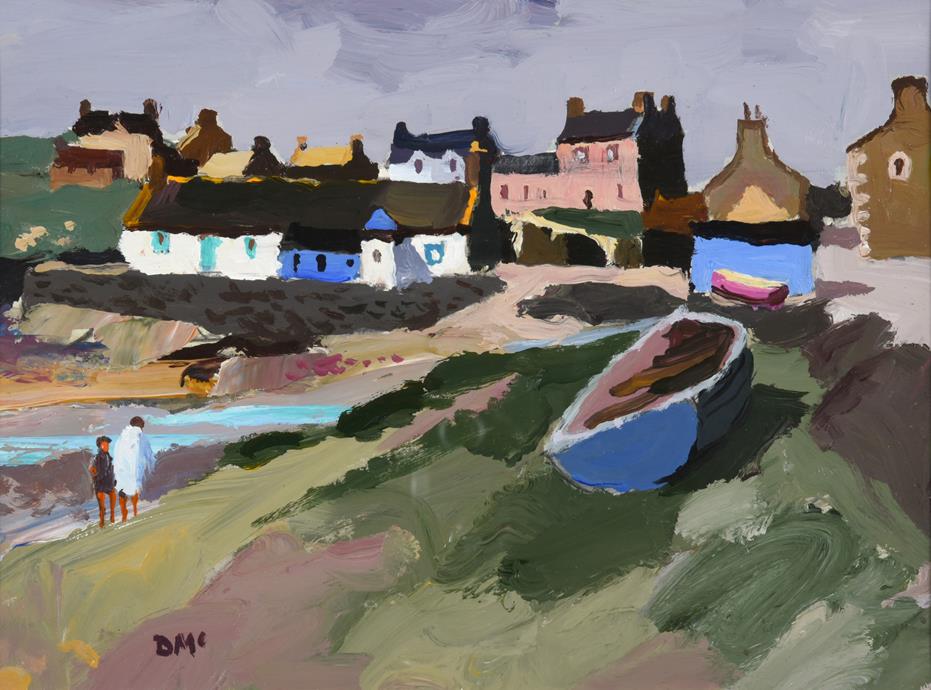 Donald McIntyre RCA (1923-2009) Scottish ''Morning, Isle of Whithorn'' Initialled, oil on board,