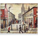 After Laurence Stephen Lowry RBA, RA (1887-1976) ''Fever Van'' Signed, with the blindstamp for the