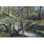 James McIntosh Patrick OBE, RSA (1907-1998) Scottish ''Old Sluice Ashley Halliburton'' Signed,