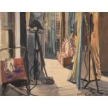 Dame Laura Knight RA, RWS, RE, RWA, PSWA, DBE (1877-1970) In the wings Signed, watercolour, 29cm