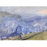 Frederick (Fred) Cecil Jones RBA (1891-1966) ''Hebden Bridge'' Signed, watercolour, 16cm by 22cm