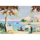 Cecil Rochfort D'Oyly John (1906-1993) ''Cannes, Near Summer Casino, South of France'' Signed,
