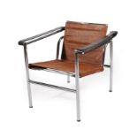 A Basculant B301 (LC1) Chair, originally designed by Le Corbusier
