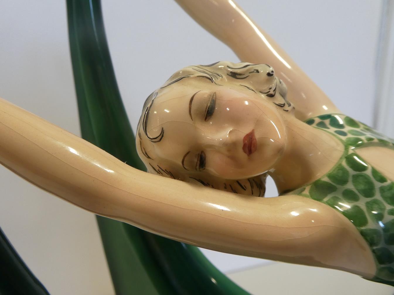 Stefan Dakon (1904-1992) for Goldscheider, An Austrian Art Deco Pottery Figure of a Dancer, circa - Image 2 of 12