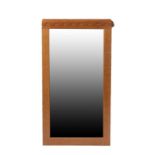 Workshop of Robert Mouseman Thompson (Kilburn): An English Oak Rectangular Mirror, with