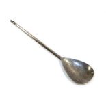 A Keswick School of Industrial Arts Silver Spoon, maker's mark KSIA, Edinburgh 1961, with hammered