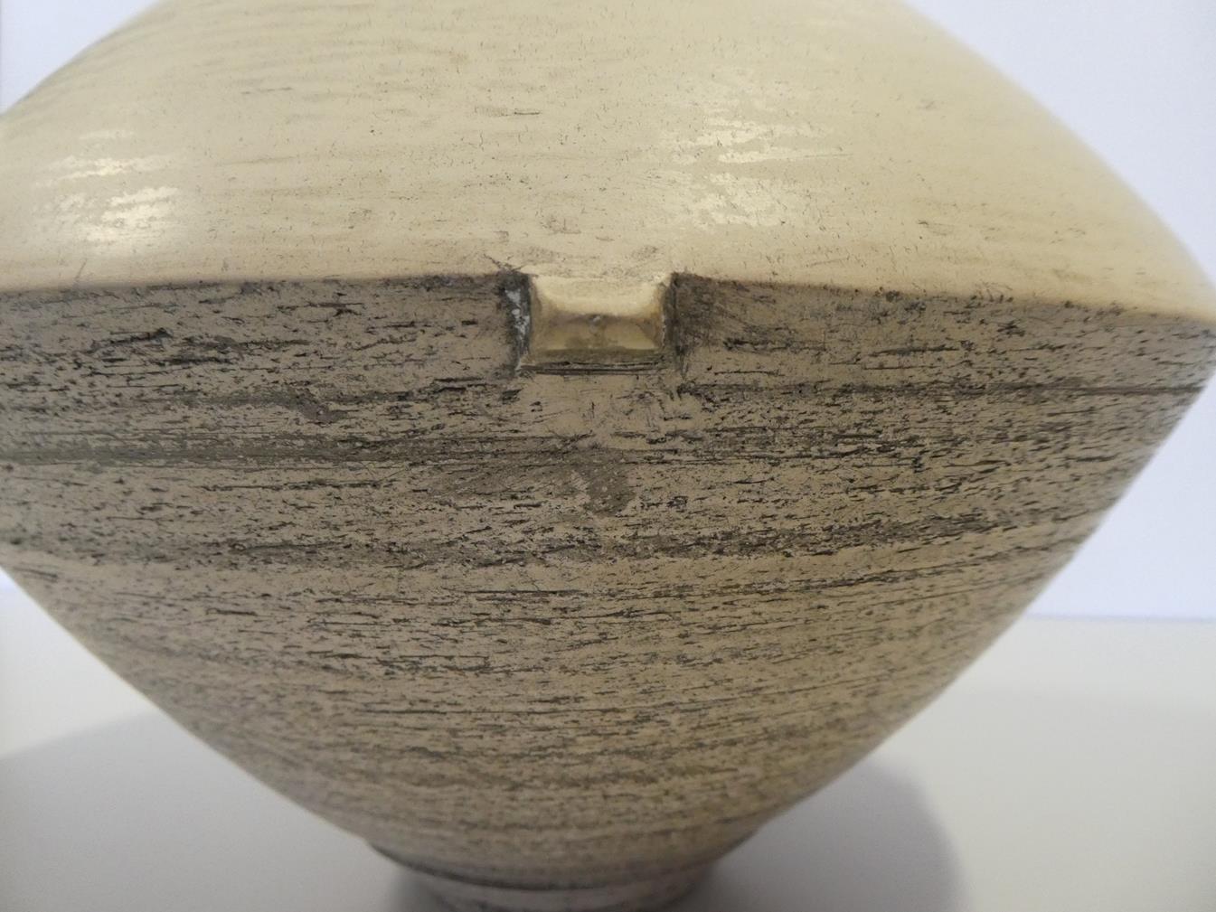 Jason Wason (b.1946): A St. Agnes Clay Lugged Vessel, smooth surface with rubbed metal oxides, - Image 11 of 11