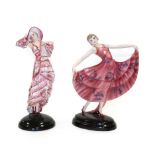 Stefan Dakon (1904-1992) for Goldscheider, The Waltz An Art Deco Pottery Figure of a Dancer, circa