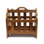 Beaverman: Colin Almack (Sutton-under-Whitestonecliffe): An English Oak Magazine Rack, slatted sides