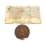 Yorkshire A James I letters patent, licence of alienation from Edmund Bawdwen to Thomas Ingilby,
